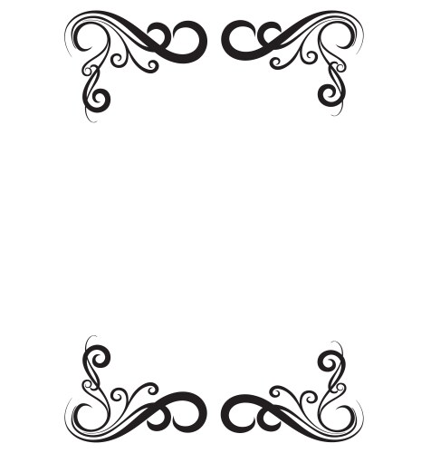 Out Boder Decorative page border Royalty Free Vector Image