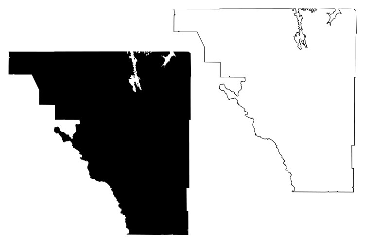 Osceola County, Florida Map Vector Image