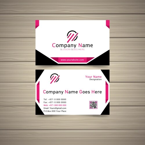 New model business card vector image