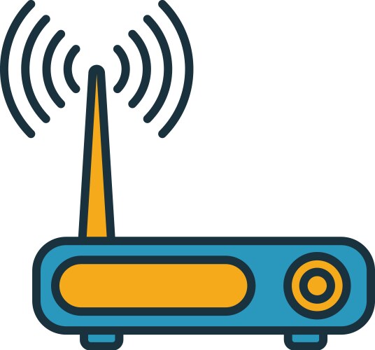 Modem icon simple element from web hosting icons vector image