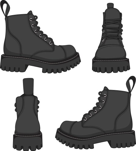 Boot Collection - Diverse Styles Royalty Free Vector Image