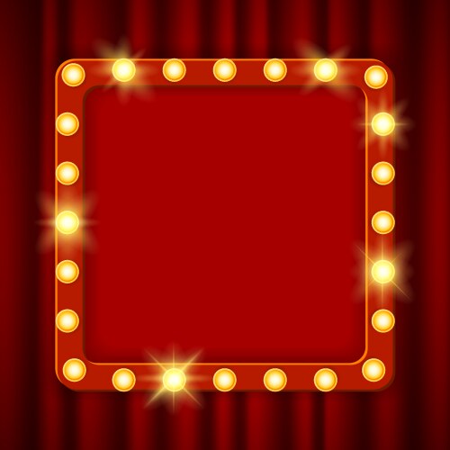 Glowing Cinema Billboard Vector Image
