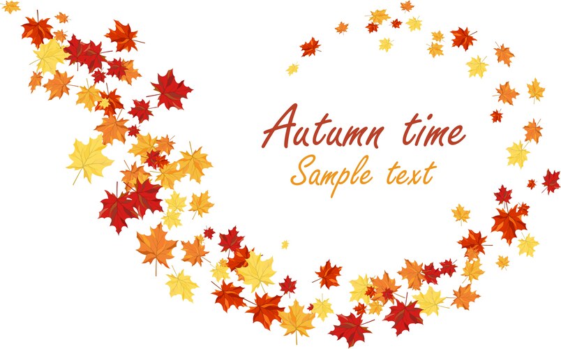 Fall background Royalty Free Vector Image - VectorStock