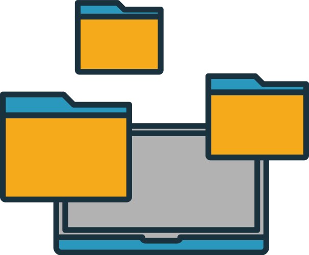 Virtualization icon simple element from web vektorbild