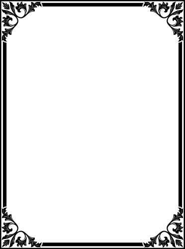 Black Ornamental Frame Royalty Free Vector Image