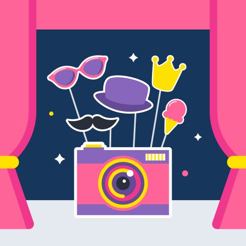 Black photo booth vending machine Royalty Free Vector Image