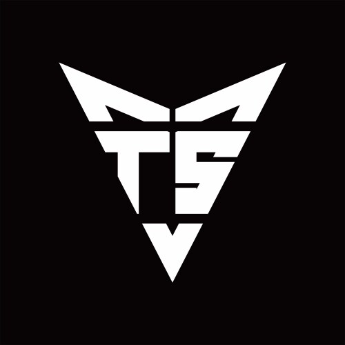 Ts logo monogram with wings arrow around design Vector Image