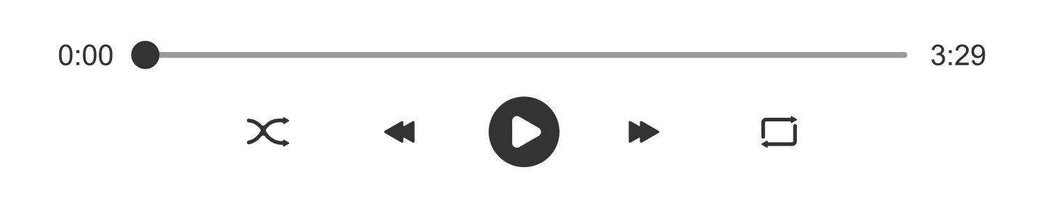 Audio or video player loading bar with time slider vector image
