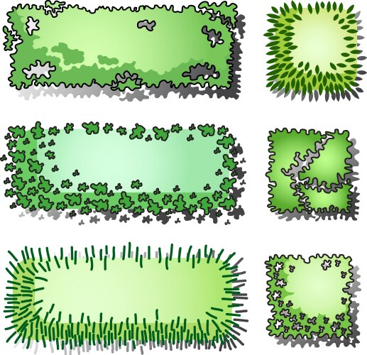Railway Structural Elements Top View Railroad Vector Image