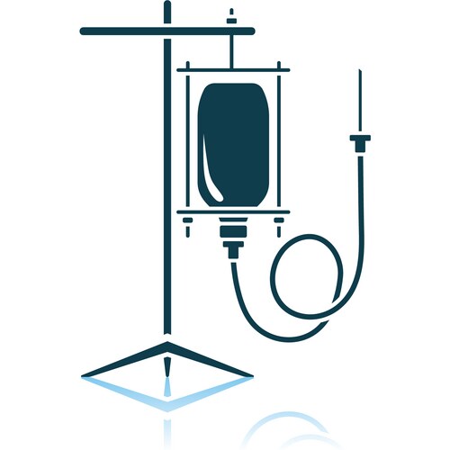 Drop counter bottle icon outline medicine Vector Image