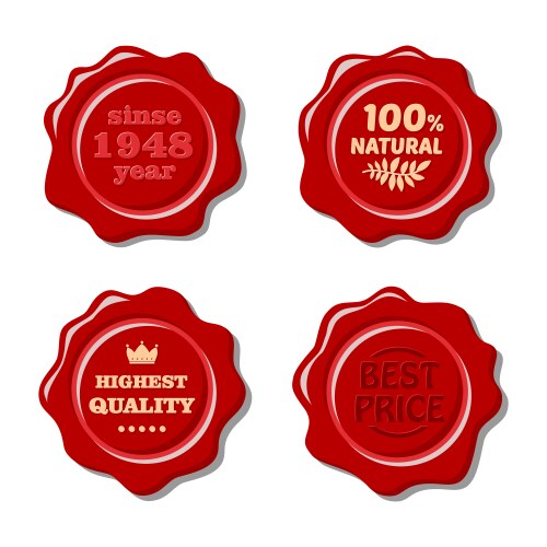 Red certificate seal Vector Images & Graphics for Commercial Use ...