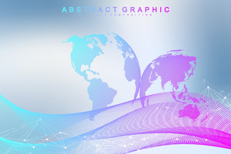 Cloud Computing & Global Networks vektorbild
