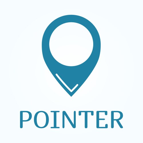 Map pointer icon location symbol in flat style vector image