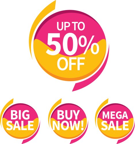 sale banner template design vector image