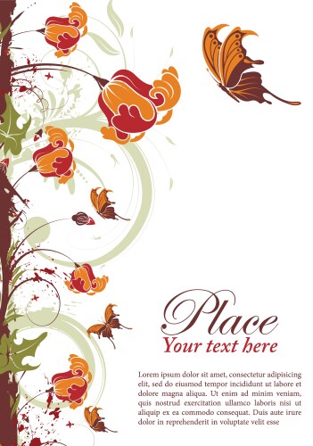 Floral romantic borders set Royalty Free Vector Image