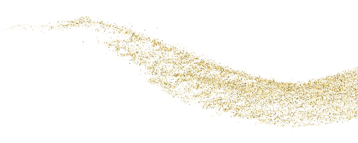 Gold glitter texture horizontal long banner Vector Image