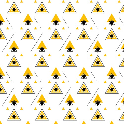Abstract seamless pattern triangle shape design vector image