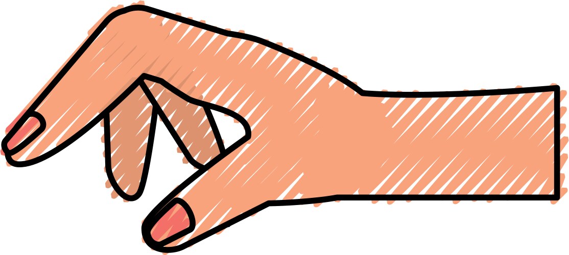 Human hand holding something Vector Image