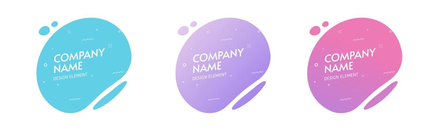 Fluid liquid shape abstract element design vector image