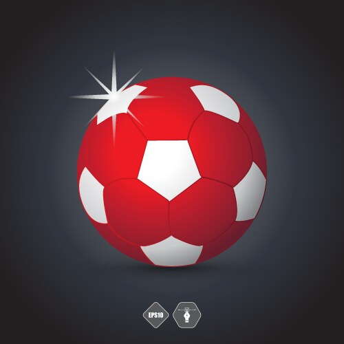 Soccer ball on fire Royalty Free Vector Image - VectorStock