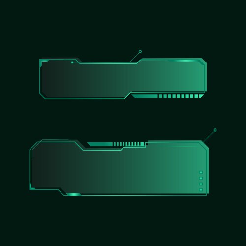 Hud futuristic frames user interface element vector image