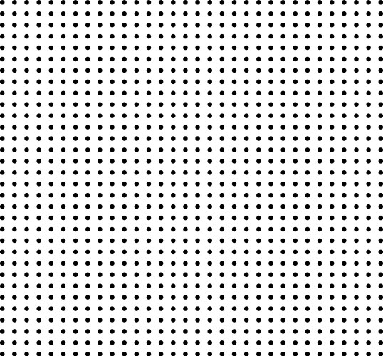 Dots array in form rectangle vector image