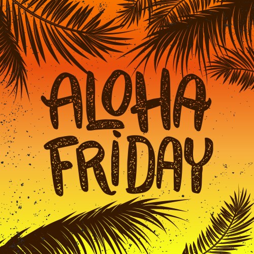 Tropical paradise lettering phrase with palms Vector Image