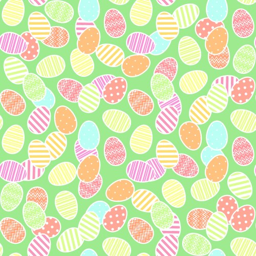Easter eggs colorful seamless pattern Royalty Free Vector