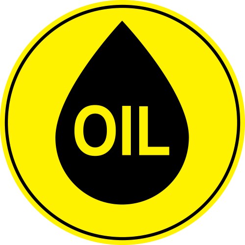 Yellow oil drop image droplet clipart Royalty Free Vector