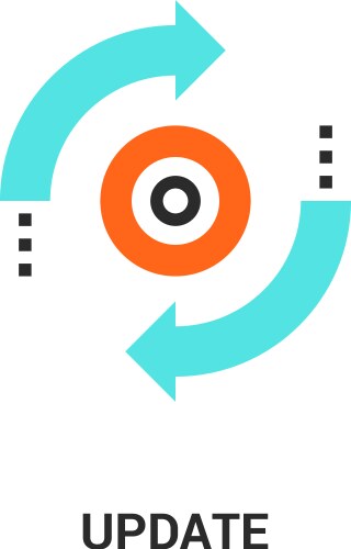 Update application progress icon Royalty Free Vector Image