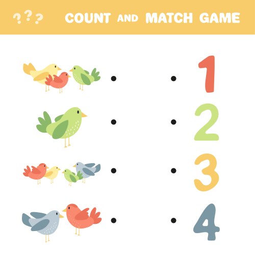 Counting game for preschool children count vector image