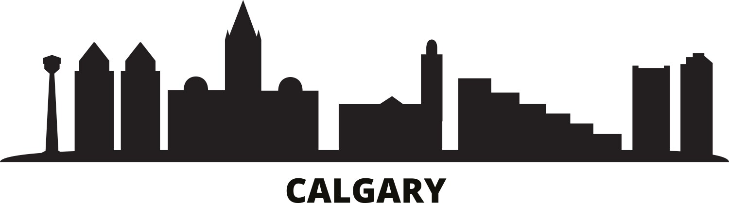 Calgary City Skyline Vector Image