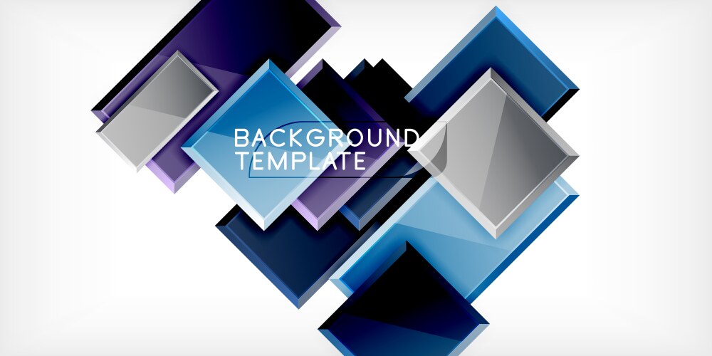Square shape color abstract geometry – Royalty-Free Vector | VectorStock