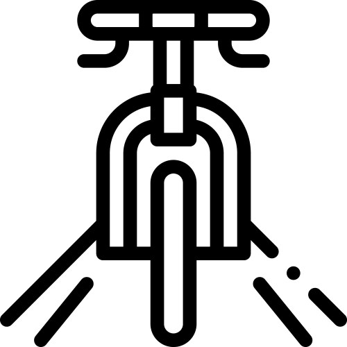 Bicycle icon thin linear style design isolated Vector Image
