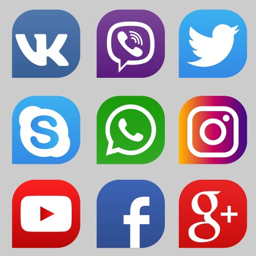 Whatsapp Instagram Facebook Icon Vector Images (over 1,100)