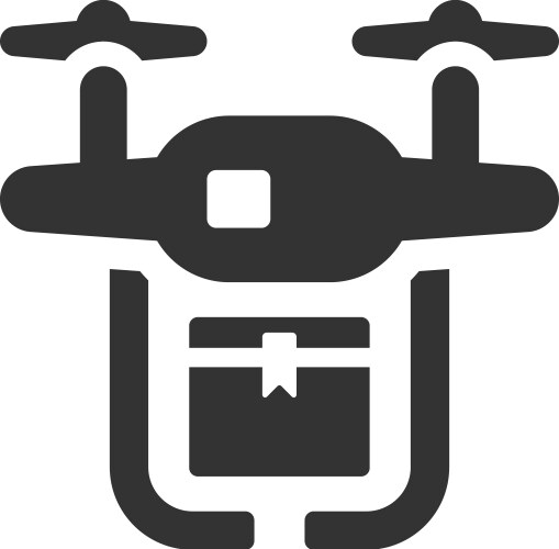 Drone delivery icon Royalty Free Vector Image - VectorStock