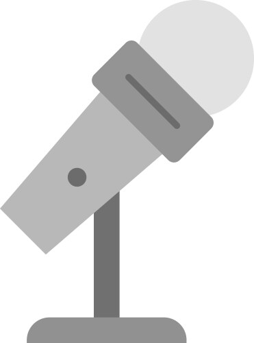 Mic on stand Royalty Free Vector Image - VectorStock