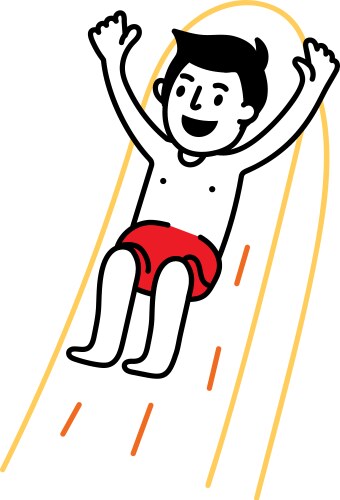 Summer Slide Illustration Vector Image