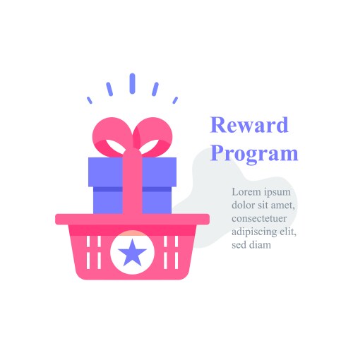 Loyalty program infographics Royalty Free Vector Image