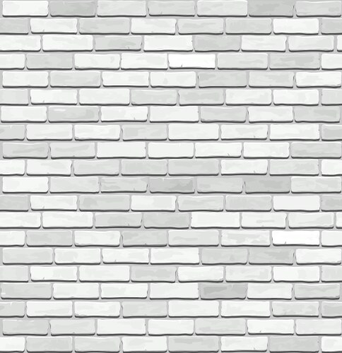 White brick wall texture seamless Royalty Free Vector Image
