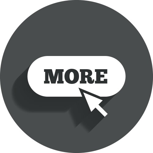 More with cursor pointer icon details symbol vektorbild