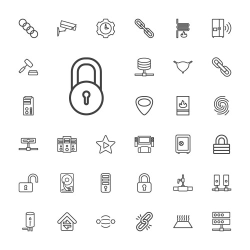 37 system icons (36829134) – Free Vector | VectorStock