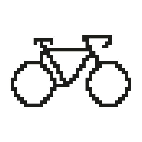 Refresh arrows icon in pixel art pixelated Vector Image