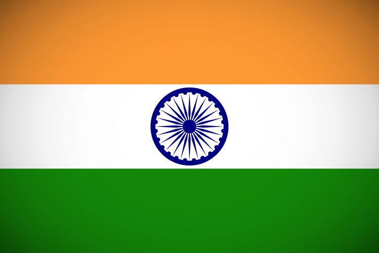 national flag of india vector