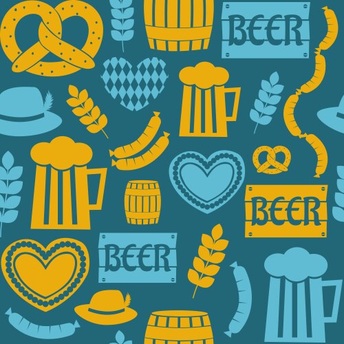 German seamless pattern germany national Vector Image