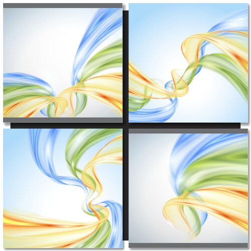Dynamic Abstract Wave Pattern vector image
