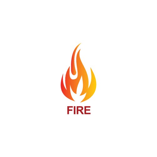 Dynamic Flame Logo Vector Image