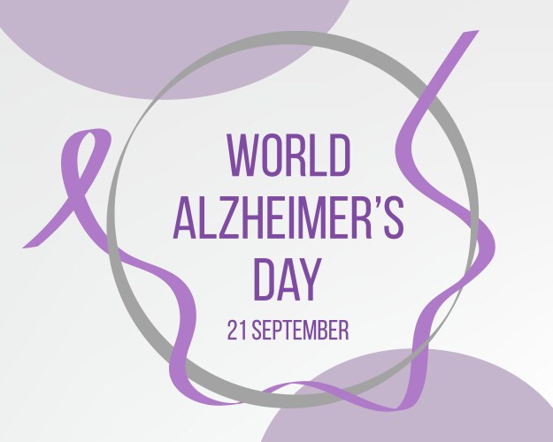 World Alzheimer's Day Banner Vector Image