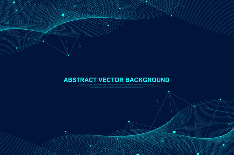 Abstract plexus background with connected lines vector image