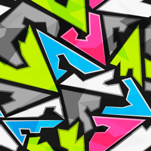 White triangle seamless background Royalty Free Vector Image
